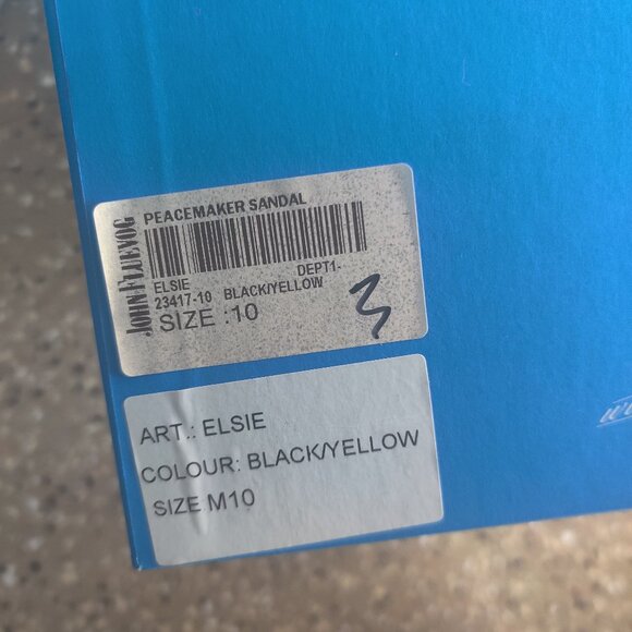 John Fluevog Elsie sandals size 12 W 10 M New UNISEX - Picture 2 of 4